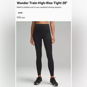 Lululemon 28” Wunder Under leggings